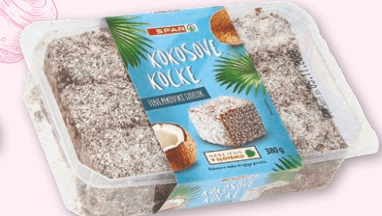 Kokosove kocke 380 g SPAR Akcija v trgovini Spar