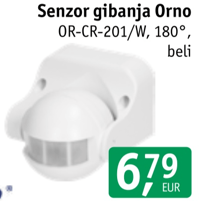 Senzor gibanja Orno OR-CR-204/W,B Akcija v trgovini Jager