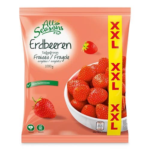 All Seasons zamrznjeno sadje XXL 1 kg Akcija v trgovini Hofer