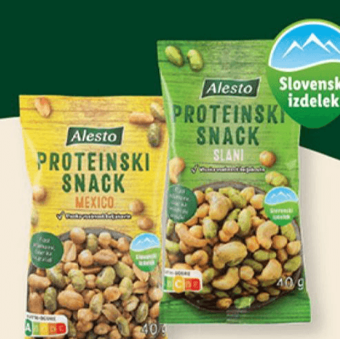 Proteinski snack 40 g Alesto Akcija v trgovini Lidl