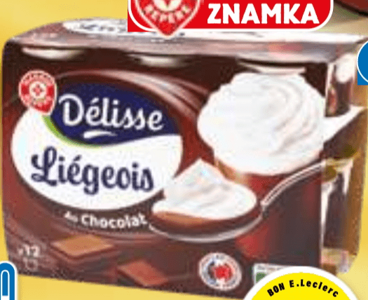 Čokoladni desert s smetano Délisse 1,2 kg Akcija v trgovini E.Leclerc
