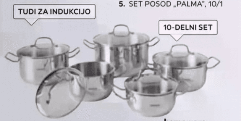 Set posod Palma 10/1 homeware professional Akcija v trgovini Lesnina