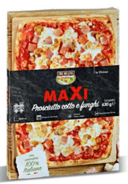 Pica Maxi s šunko in gobami Tre Mulini