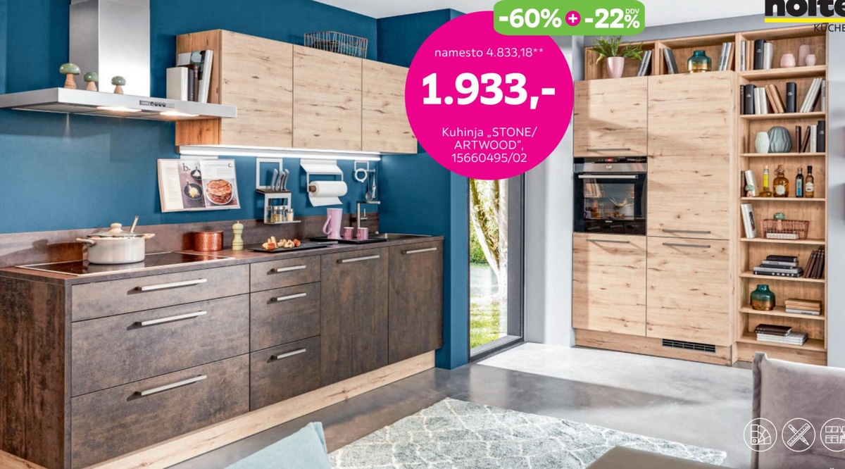 Kuhinja „STONE/ARTWOOD" nolte - Akcija v trgovini Mömax