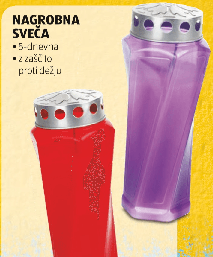 Nagrobna sveča - Akcija v trgovini Hofer