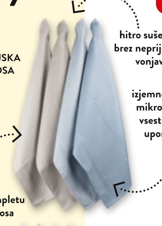 Micro multifunkcijska kuhinjska krpa 2 kosa - Akcija v trgovini Spar