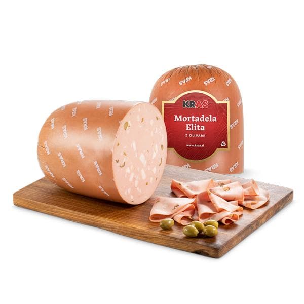 Mortadela Elita z olivami Kras Akcija v trgovini E.Leclerc