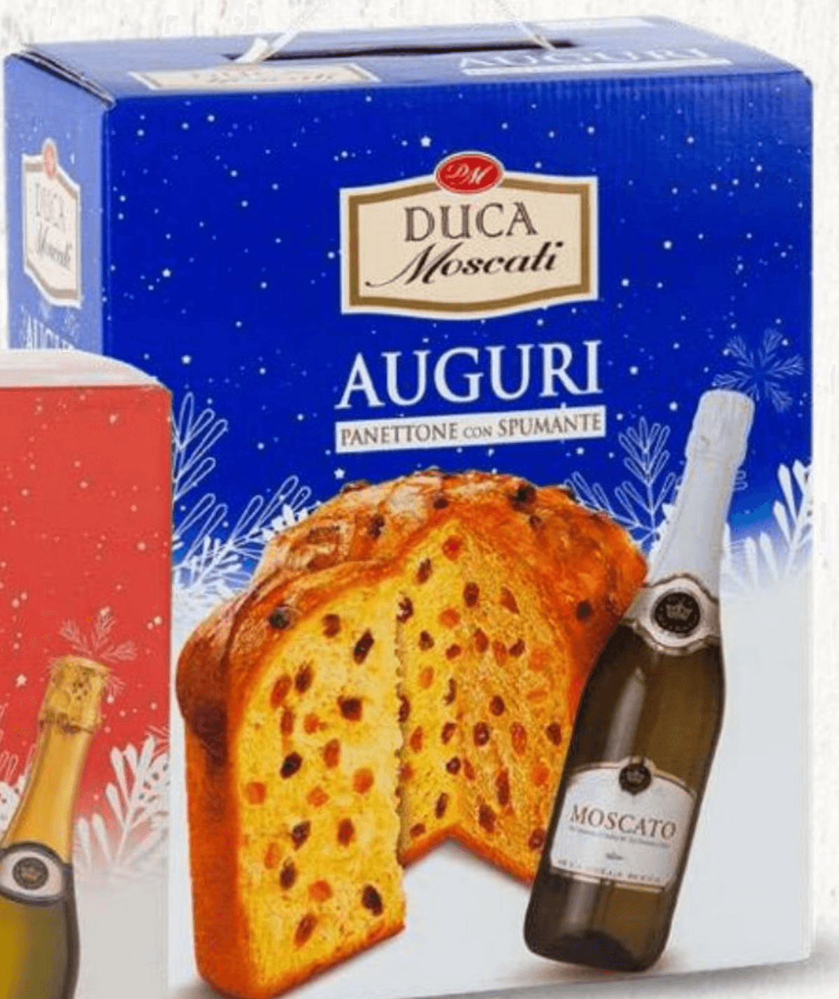 Duca Moscati Auguri Panettone con Spumante 750 g + 750 ml Akcija v trgovini Eurospin