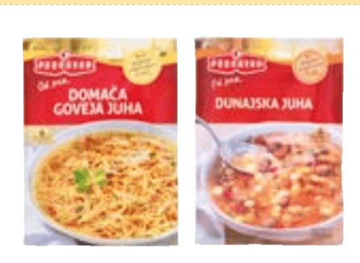 Juha Podravka goveja, 75 g, dunajska, 62 g - Akcija v trgovini Tuš