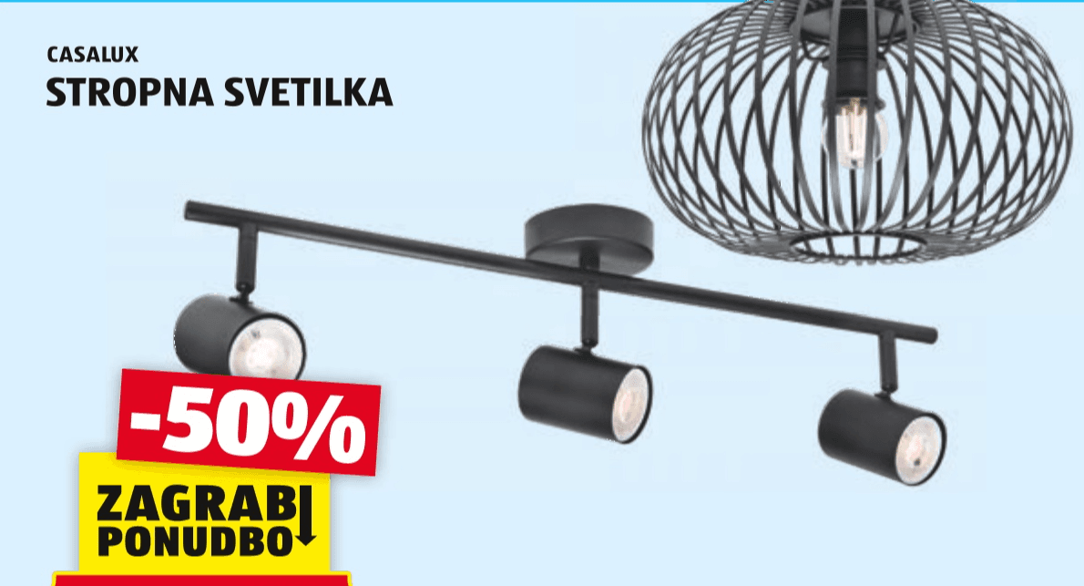 CASALUX STROPNA SVETILKA Akcija v trgovini Hofer