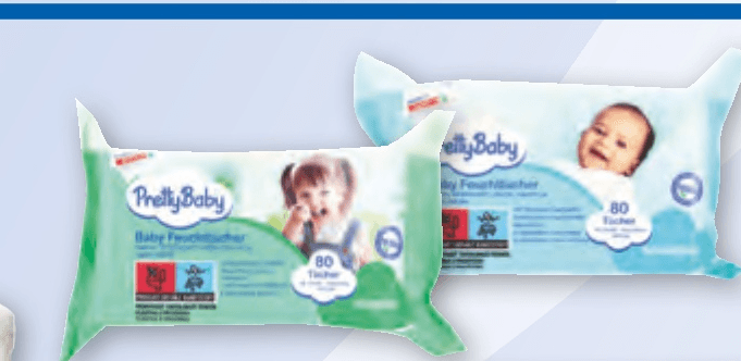 Pretty Baby Vlažni robčki 80/1 Akcija v trgovini Spar