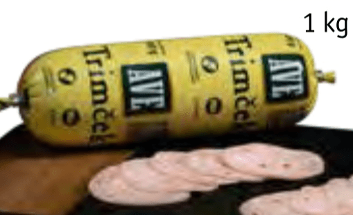 Klobasa Trim s sirom 1 kg Ave Akcija v trgovini Jager