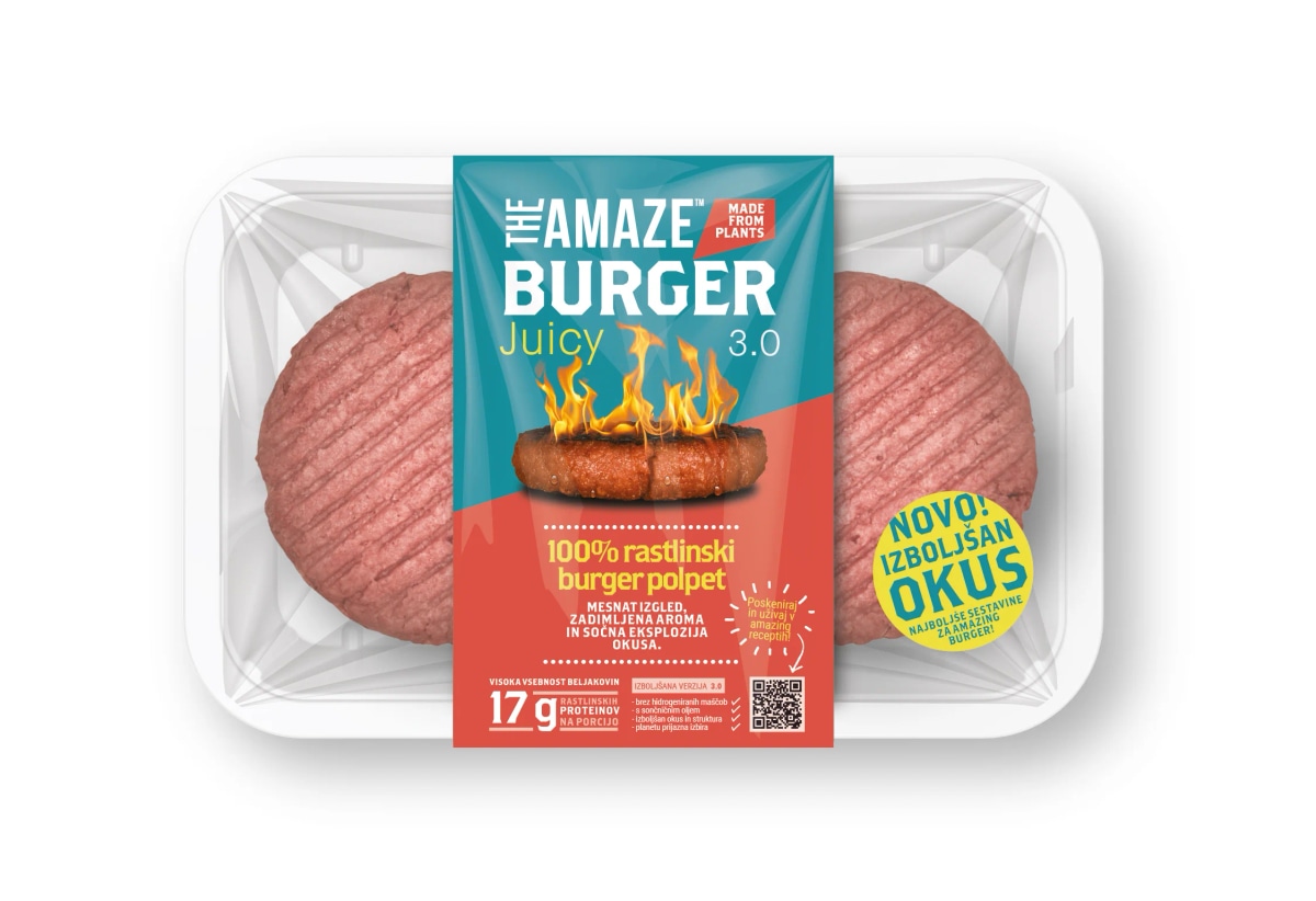 Vegan Burger Juicy 3.0 2 x 115 g The Amaze - Akcija v trgovini Spar