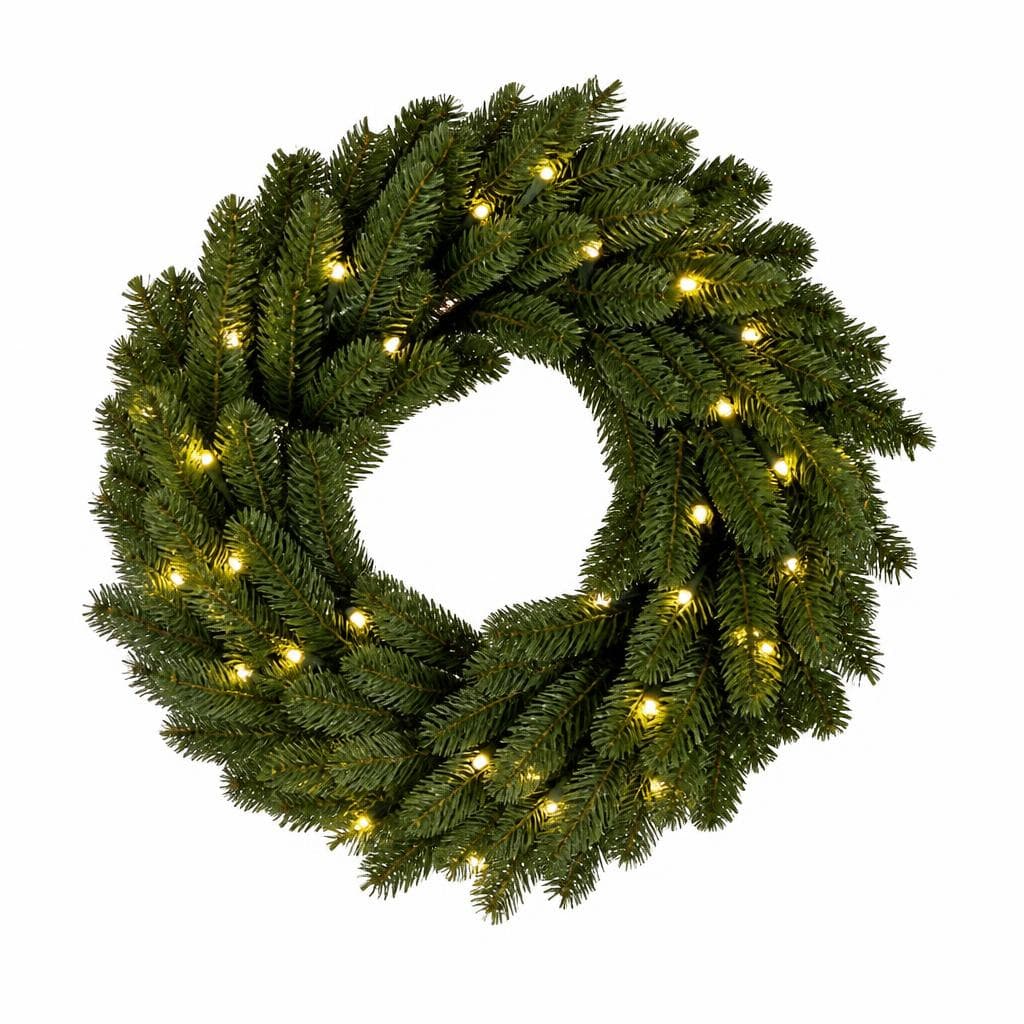Home Creation božični venec z LED-osvetlitvijo Ø 40 cm Akcija v trgovini Hofer