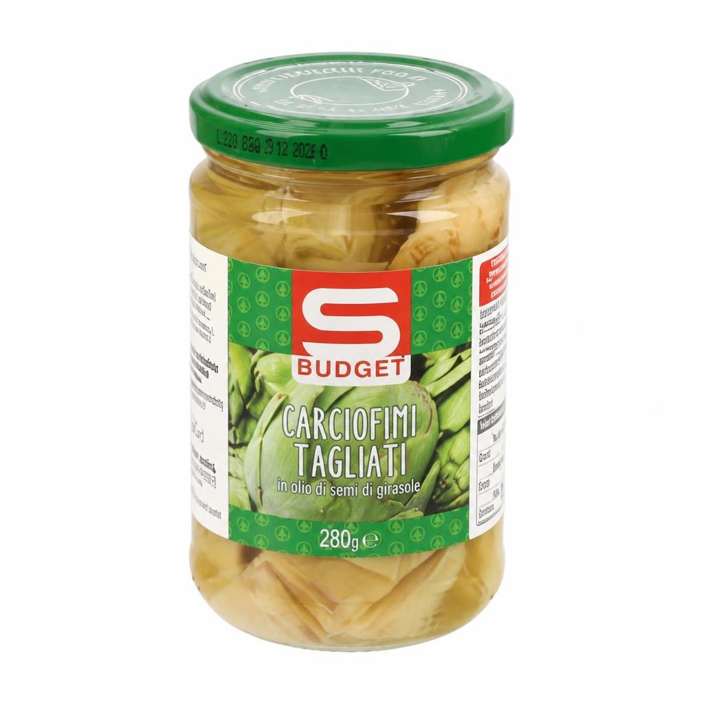 Rezane artičoke 280 g S Budget - Akcija v trgovini Spar