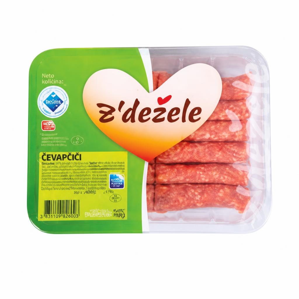 Žar čevapčiči Z'dežele 480 g Akcija v trgovini E.Leclerc