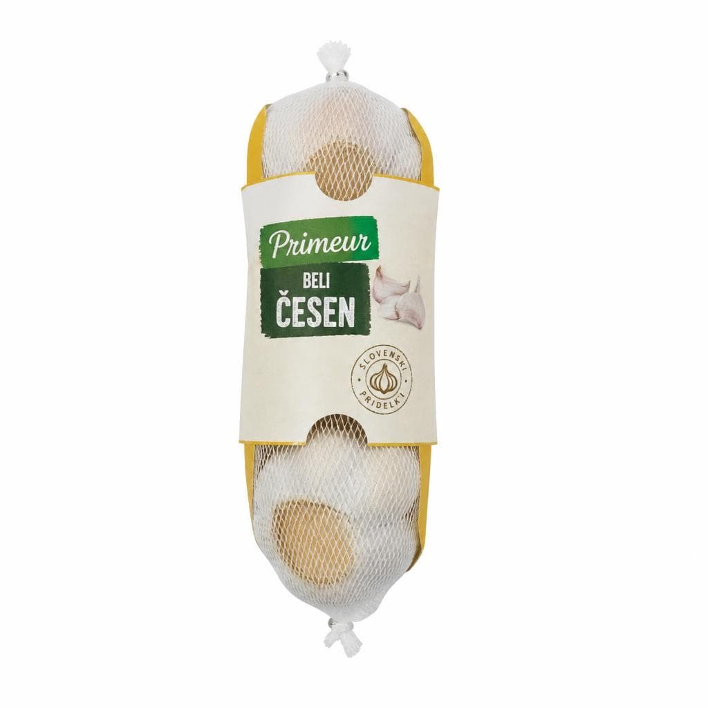 Primeur beli česen 3 kosi Akcija v trgovini E.Leclerc