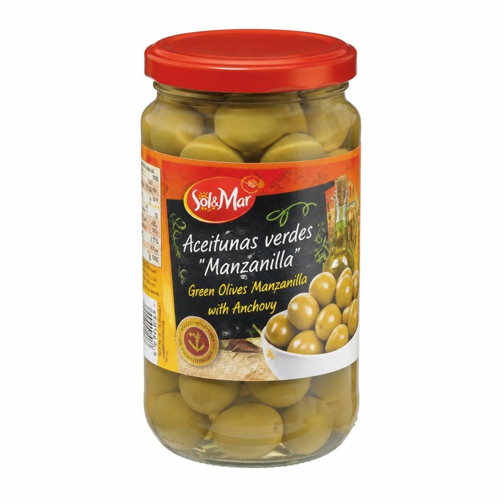 Sol&Mar zelene olive Manzanilla 410/425 ml Akcija v trgovini Lidl