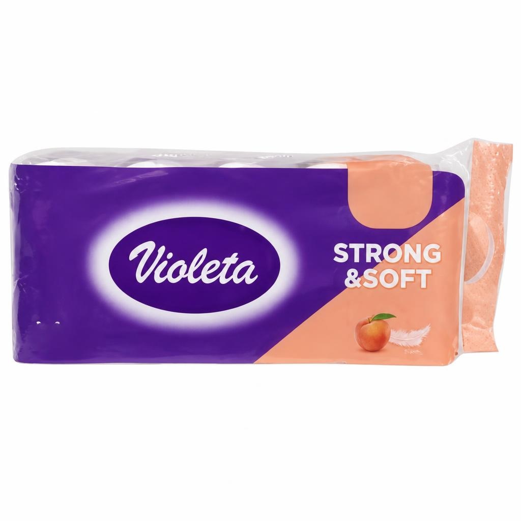 Violeta Strong&soft toaletni papir 10/1 Akcija v trgovini Tuš
