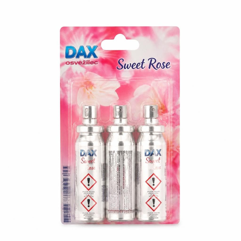 Osvežilec mini spray Dax refill 3x15 ml Akcija v trgovini Mercator