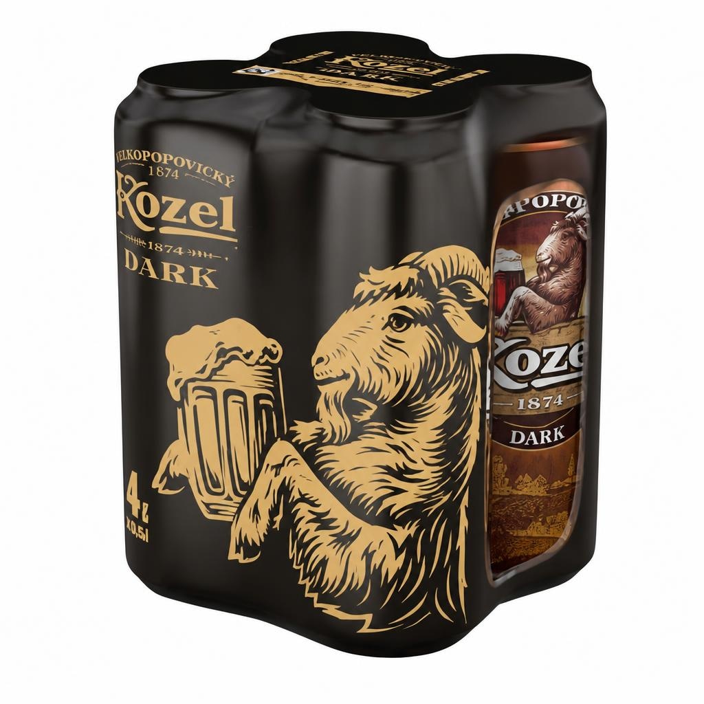 KOZEL Temno pivo 4 x 0,5 l - Akcija v trgovini Lidl