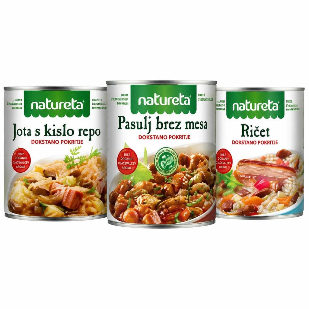 Gotove jedi Natureta od 415 do 850 g Akcija v trgovini Tuš