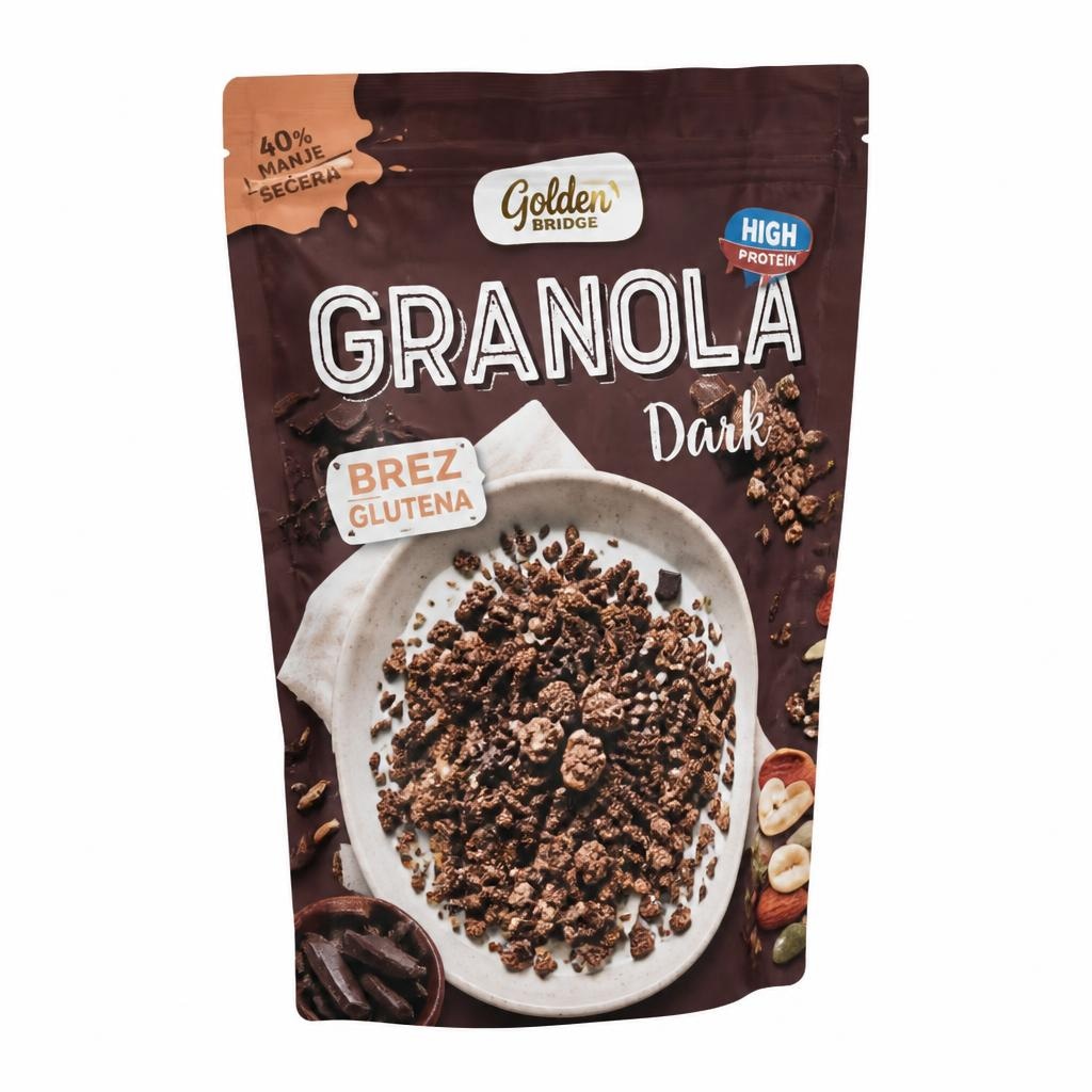 Golden Bridge proteinska granola 200 g Akcija v trgovini Hofer
