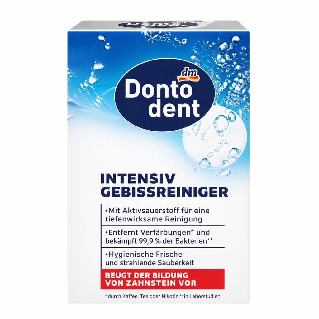Dontodent Intensiv Gebissreiniger tablete za čiščenje zobnih protez 128 kos Akcija v trgovini Dm