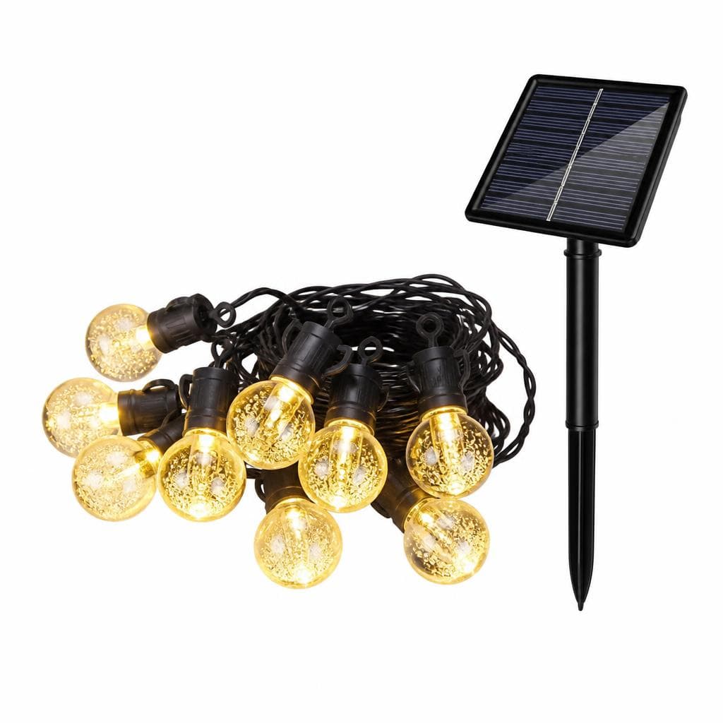 Solarna svetlobna LED veriga Akcija v trgovini Bauhaus