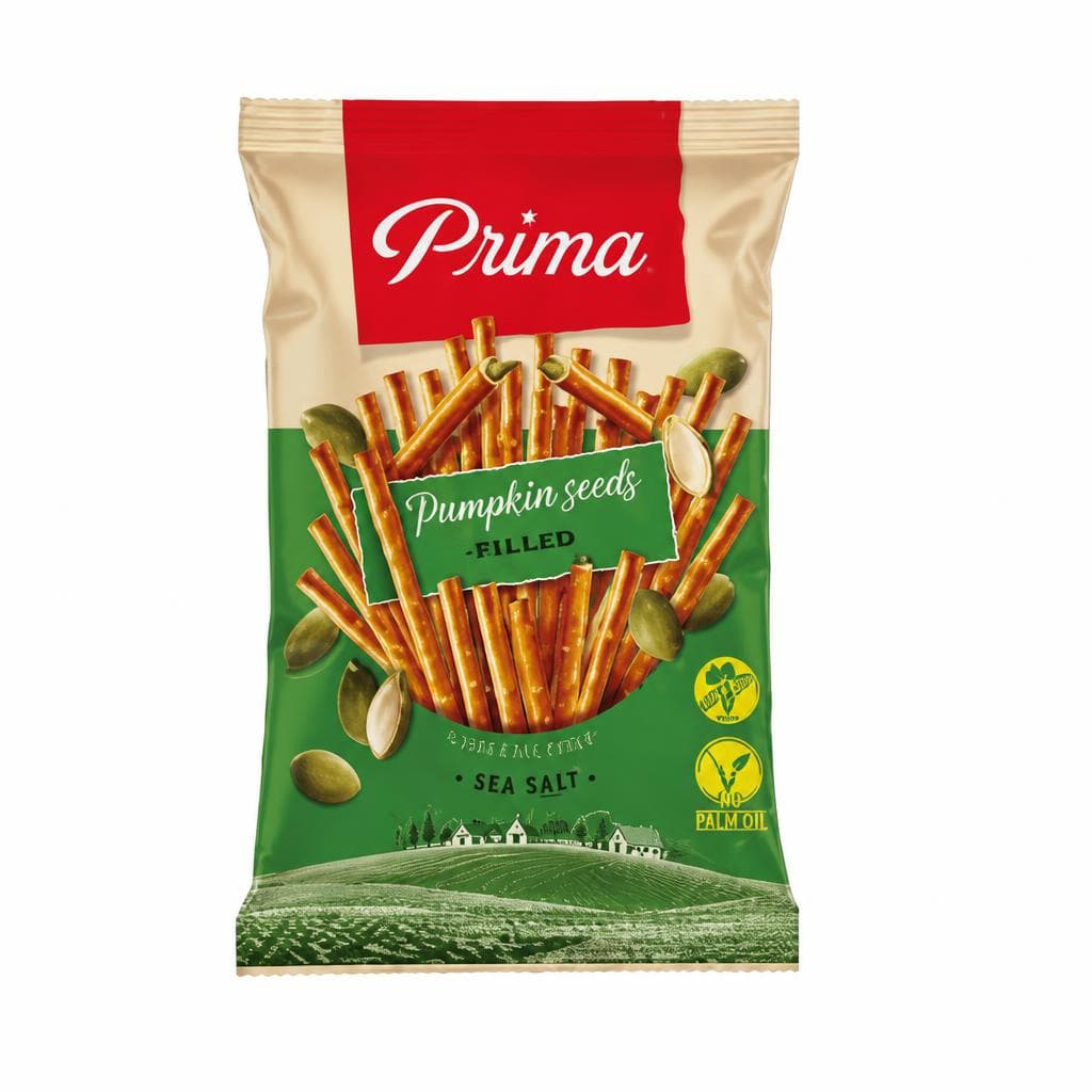 Palčke z bučnimi semeni Prima 120 g Akcija v trgovini E.Leclerc