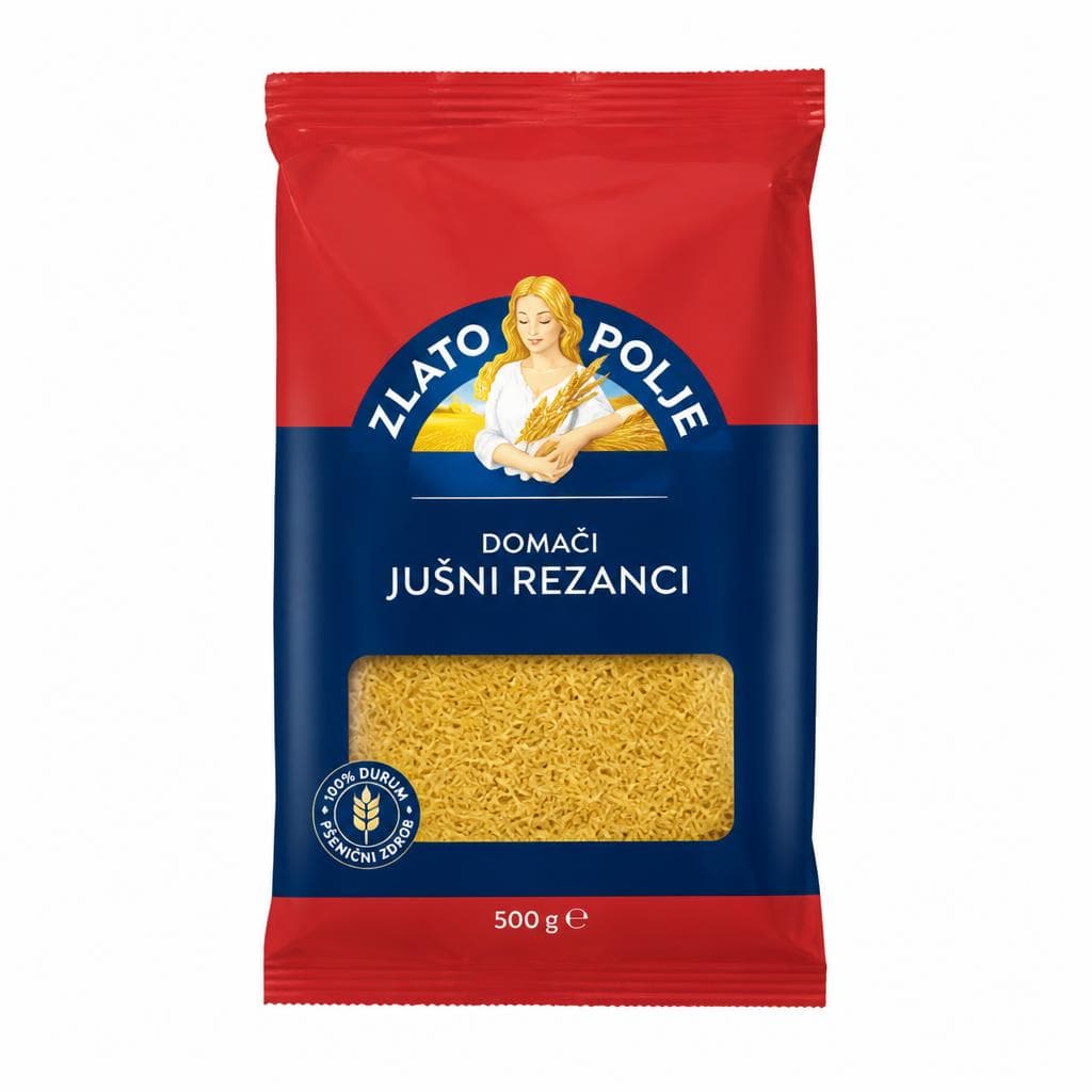 Domači jušni rezanci Zlato Polje 500 g Akcija v trgovini Mercator
