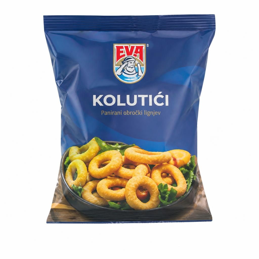Panirani obročki lignjev 400 g EVA Akcija v trgovini E.Leclerc