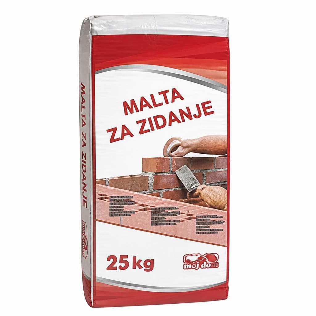 Malta za zidanje Moj dom 25 kg Akcija v trgovini Jager