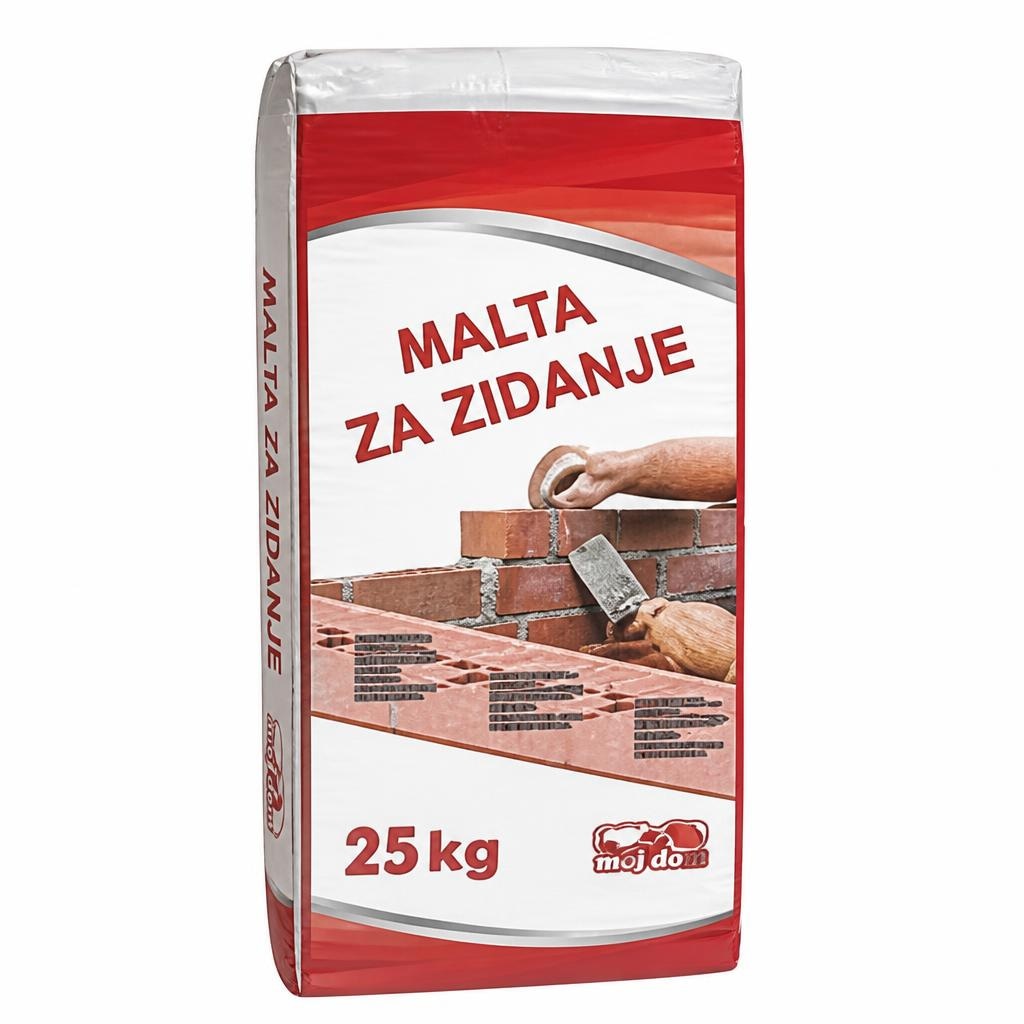 Malta za zidanje Moj dom 25 kg - Akcija v trgovini Jager