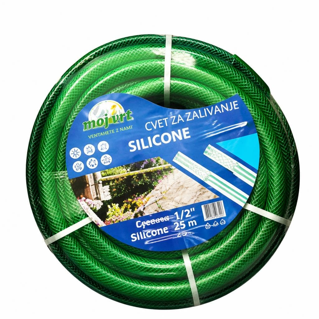 Cev za zalivanje SILICONE Moj vrt 1/2", 50 m Akcija v trgovini Jager