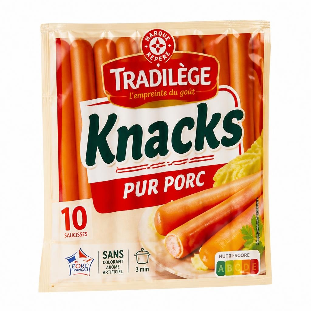 Strasbourške hrenovke x10 Tradilège 350 g Akcija v trgovini E.Leclerc