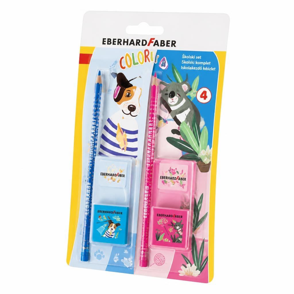 Šolski komplet Colori Eberhard Faber 3-delni komplet Akcija v trgovini Tedi