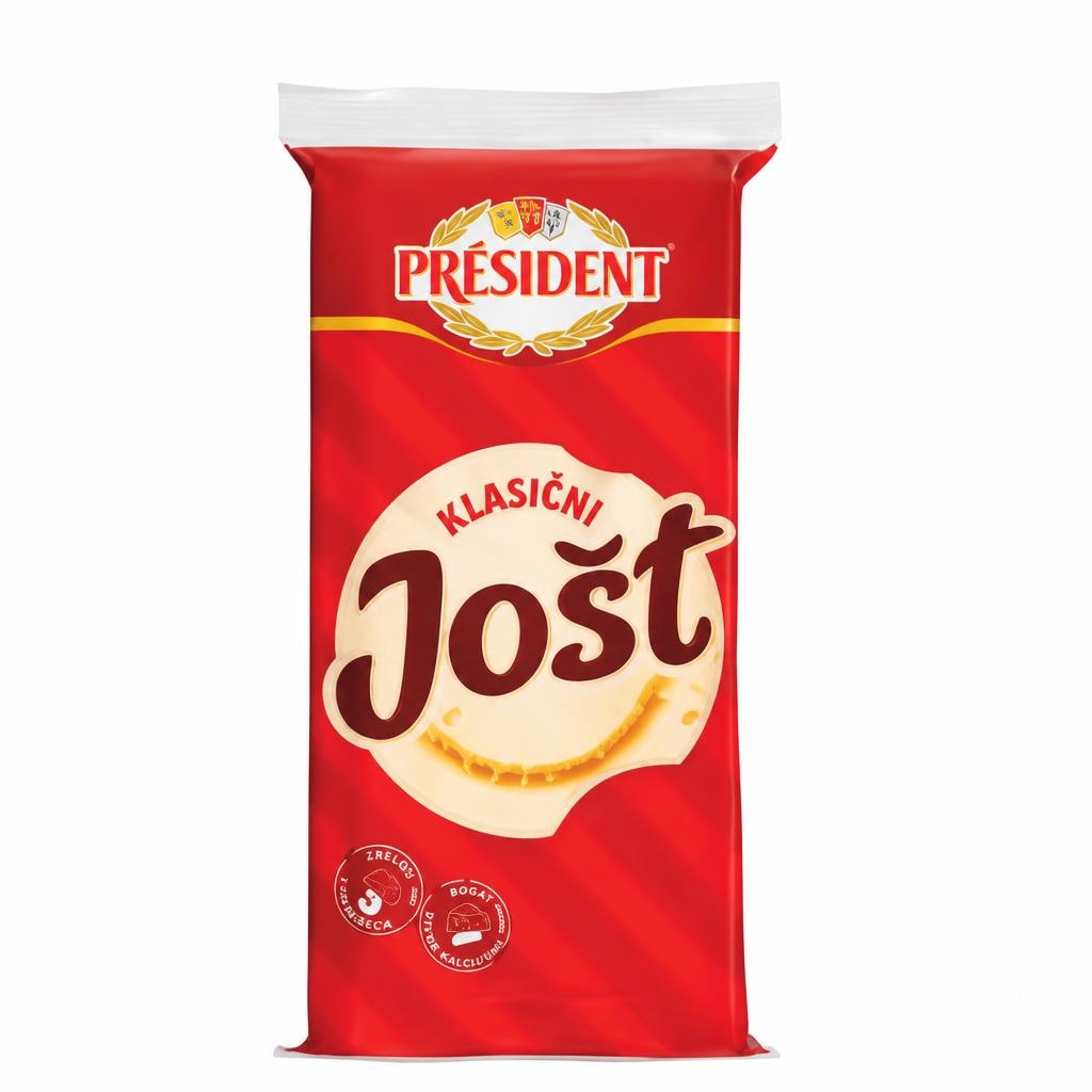 Sir Président Jošt 370 g, 350 g Akcija v trgovini Tuš