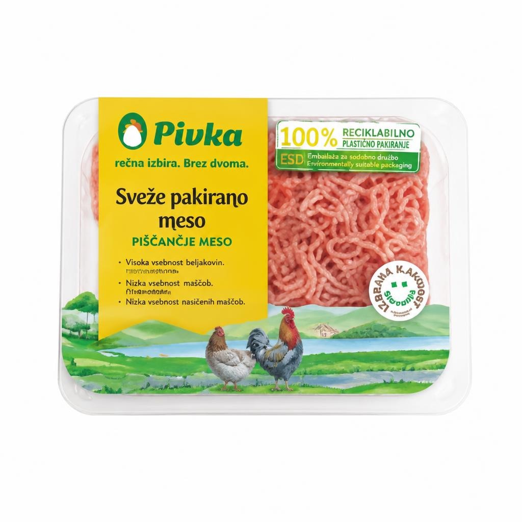 Sveže pakirano meso Pivka - Akcija v trgovini Spar