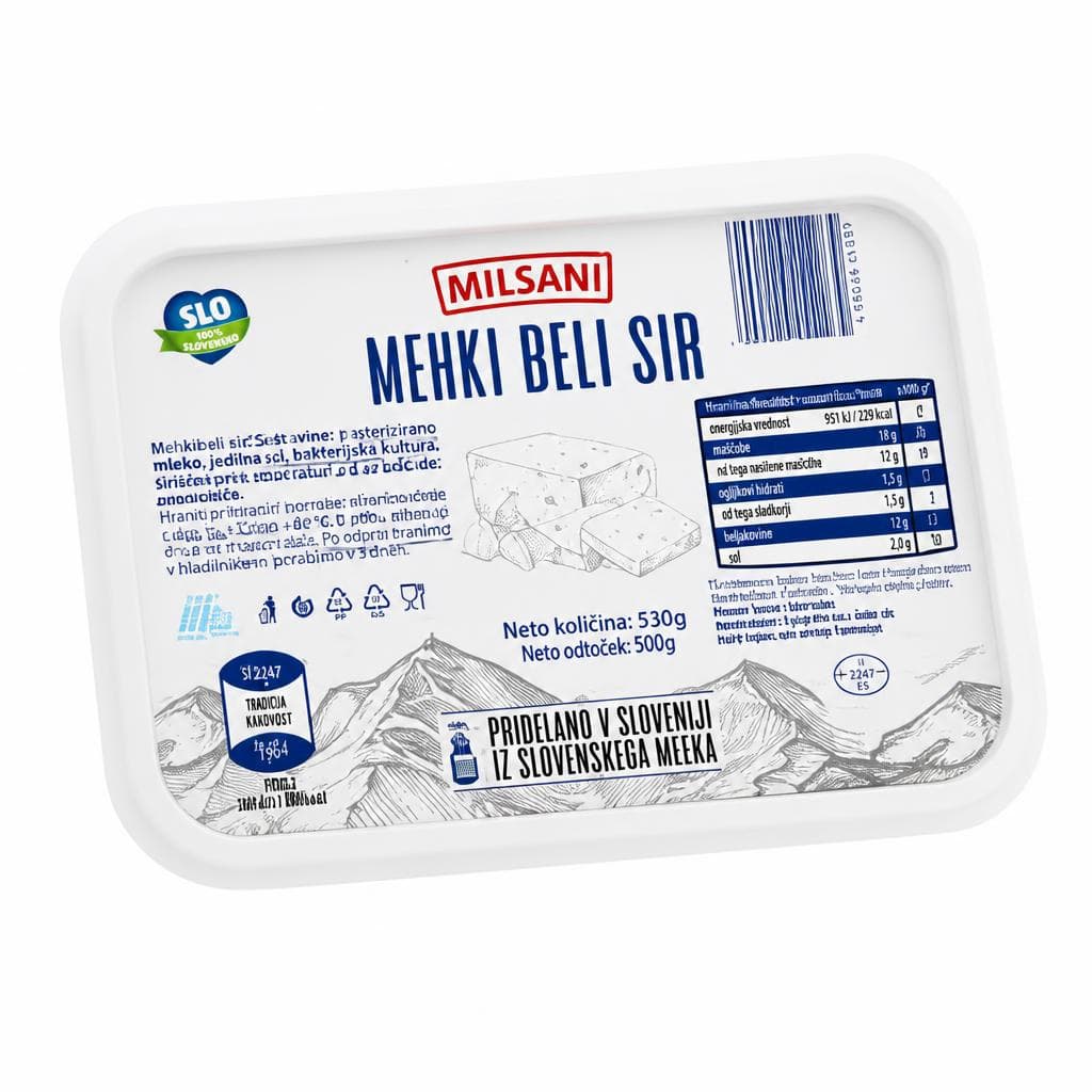Milsani mehki beli sir 500 g Akcija v trgovini Hofer