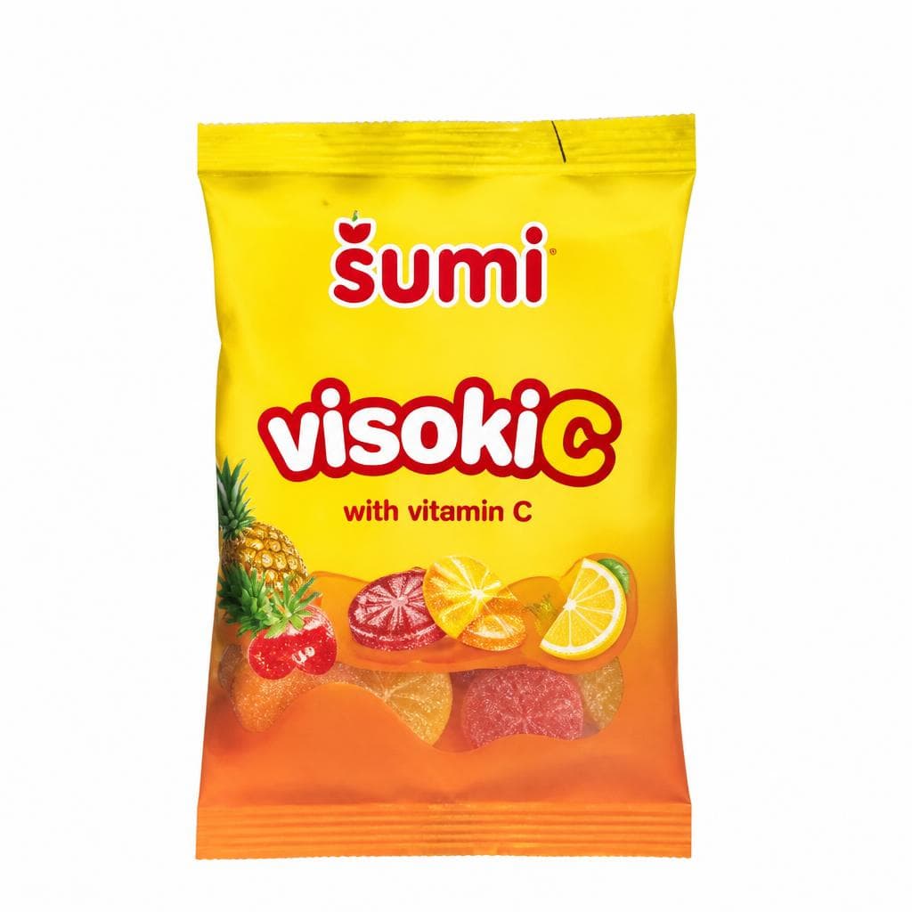 Šumi Bonboni Visoki C 400 g Akcija v trgovini Mercator