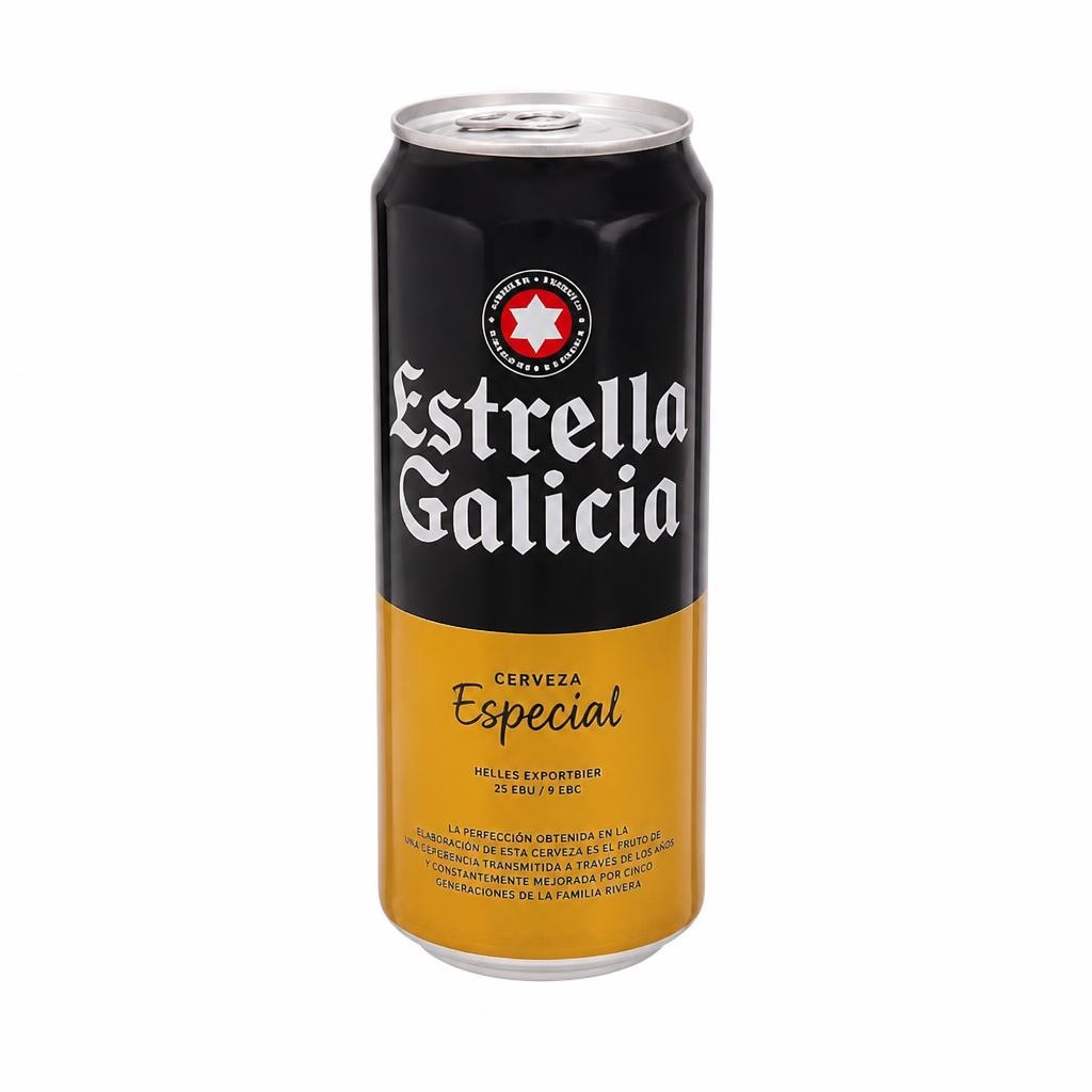 Estrella Galicia svetlo pivo 0,5 l Akcija v trgovini E.Leclerc