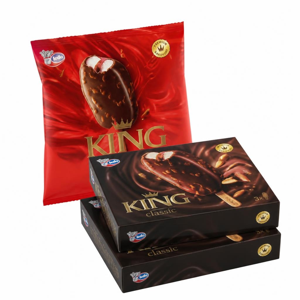 Sladoled King 3 x 110 ml ali 3 x 100 ml - Akcija v trgovini Spar