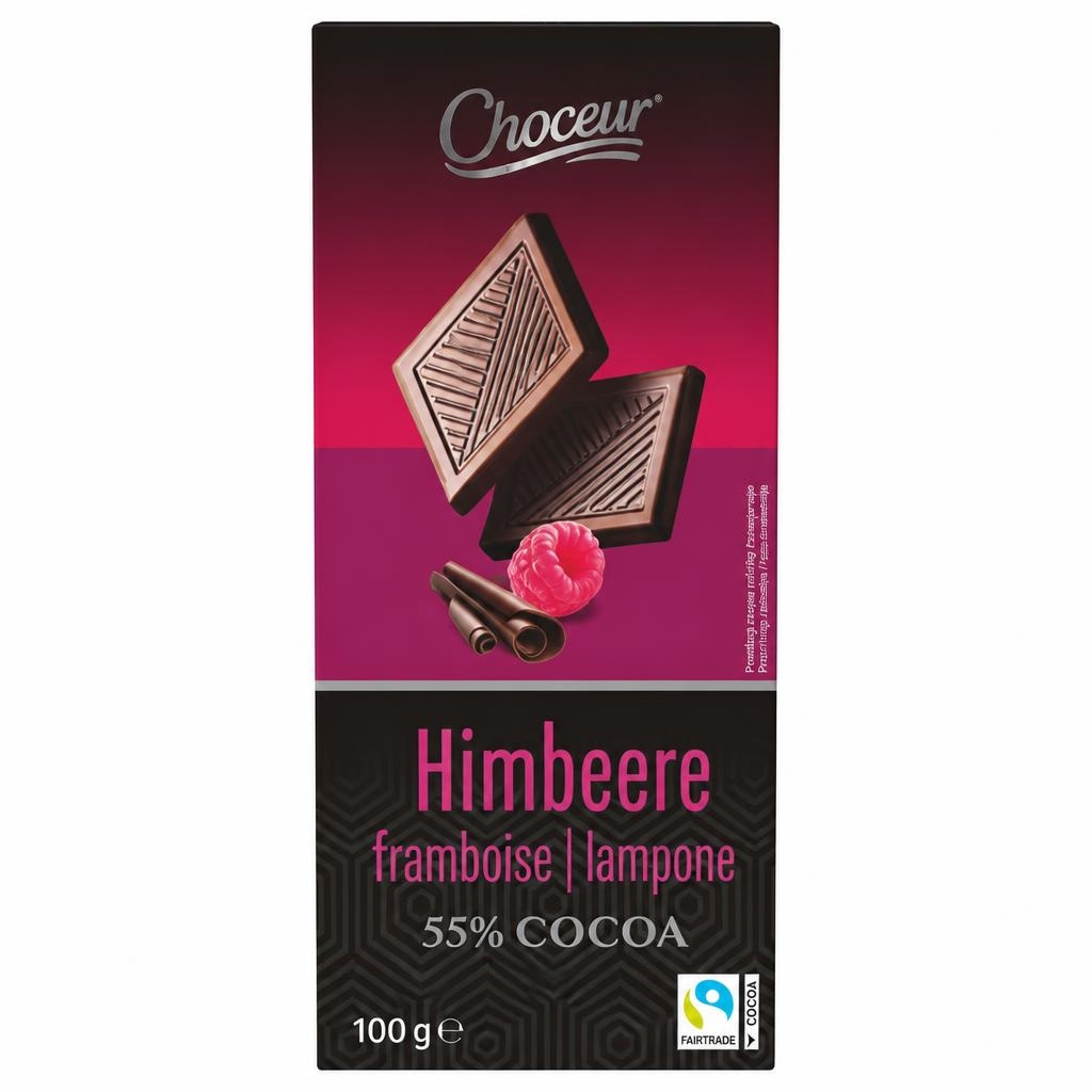 Choceur Temna čokolada s sadjem 100 g - Akcija v trgovini Hofer