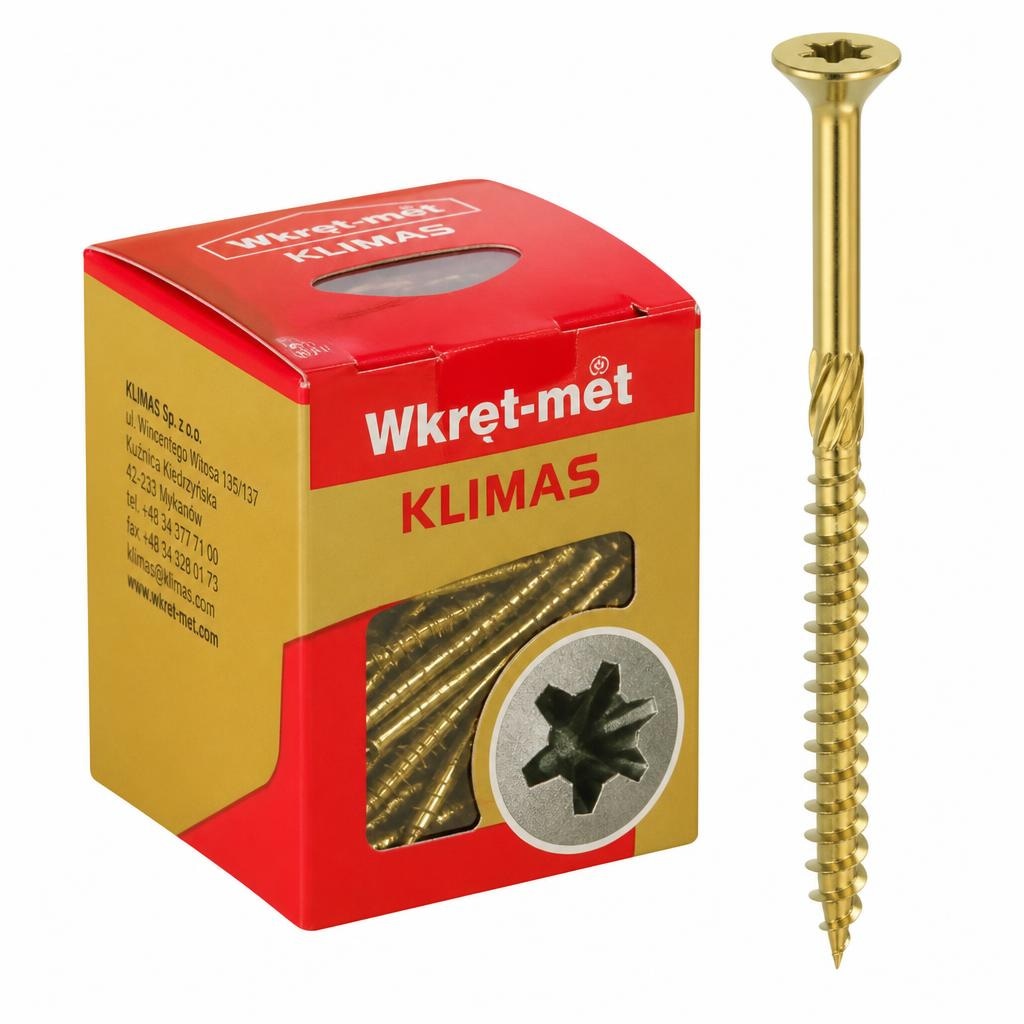 Vijak lesni KMWHT-XO 100/1; 6,0 x 90 mm Wkręt-met KLIMAS - Akcija v trgovini Jager