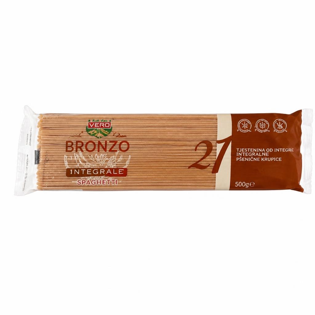 Polnozrnati špageti 500 g Bronzo Akcija v trgovini Eurospin