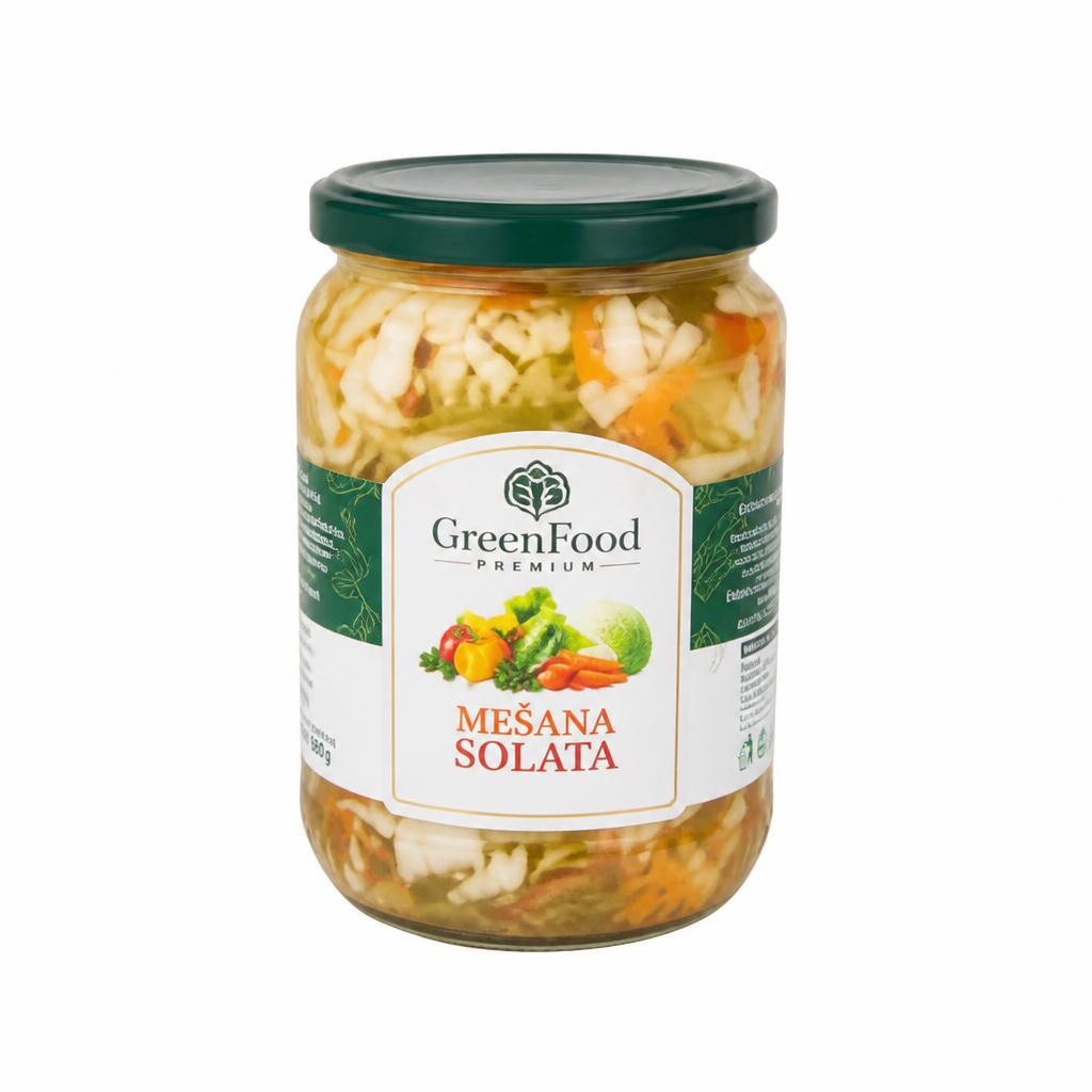 Mešana solata 680 g Green Food Akcija v trgovini E.Leclerc