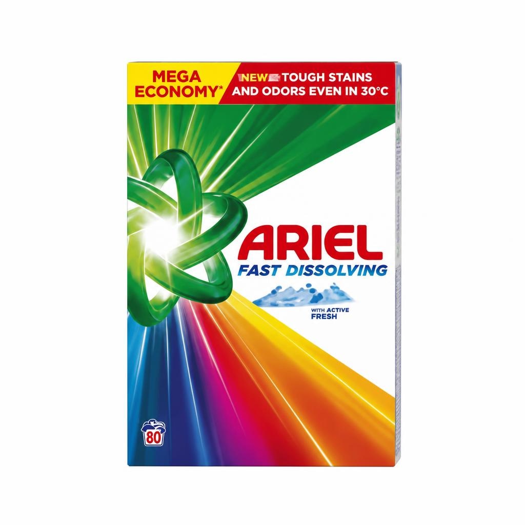 Ariel za pranje perila 4,4 kg, 80 pranj ali 3,74 kg, 68 pranj Akcija v trgovini Spar