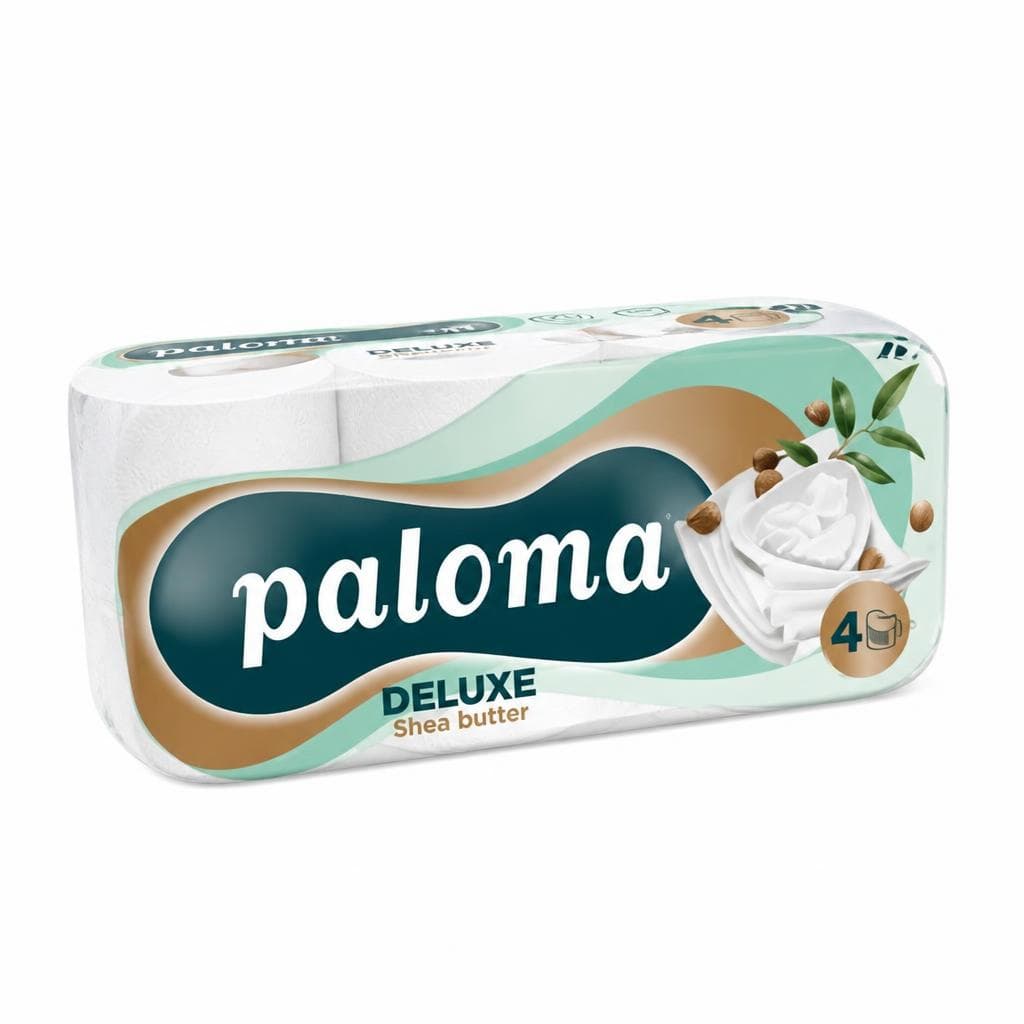 Paloma Deluxe toaletni papir 10/1 Akcija v trgovini E.Leclerc