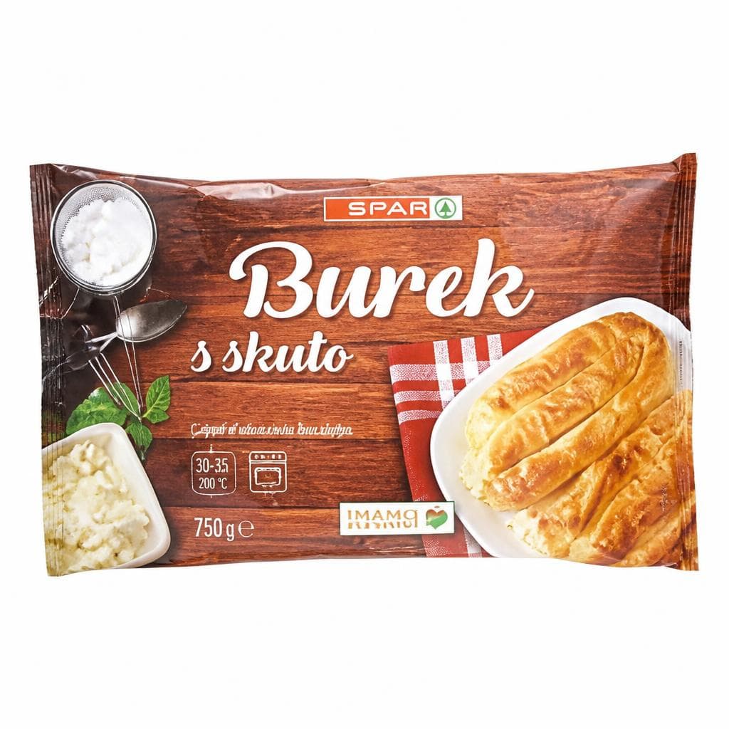 Burek s skuto 780 g Pekarna Pečjak Akcija v trgovini Spar
